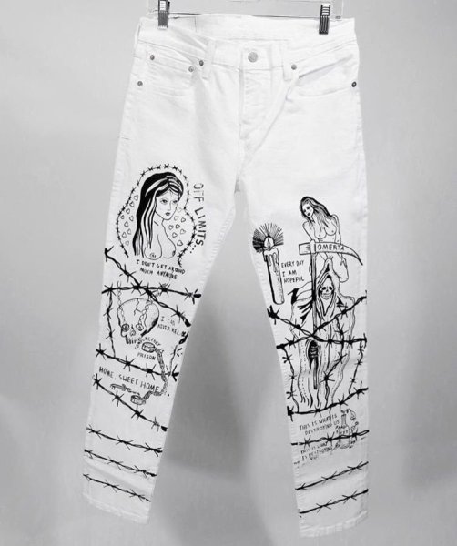 Что нарисовать на джинсах