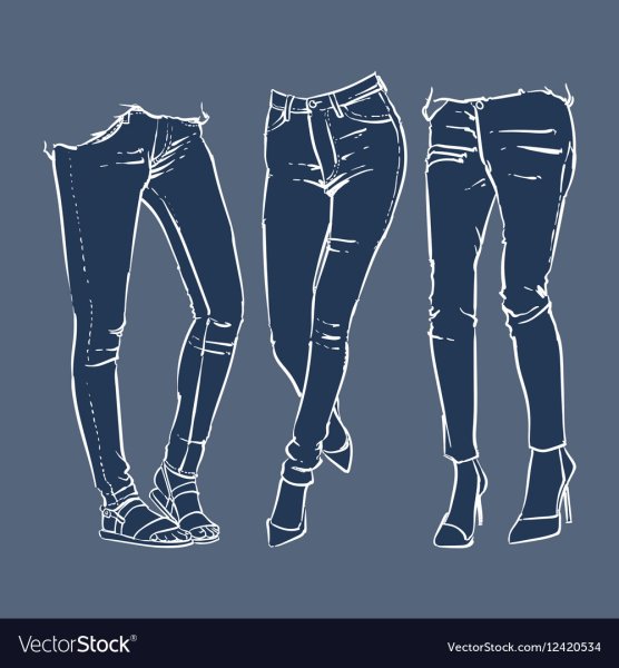 Разрисованные джинсы в стиле Грандж