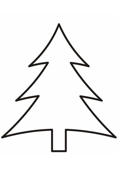 Елка раскраска