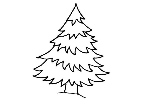 Елочка рисунок для детей