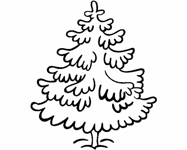 Елка раскраска