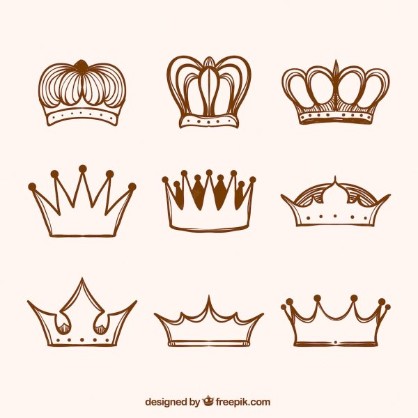 Эскиз маленькой короны