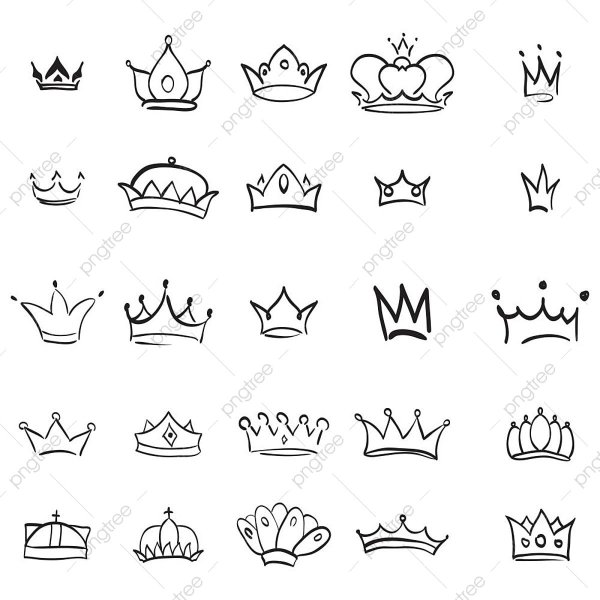 Корона рисунок простой