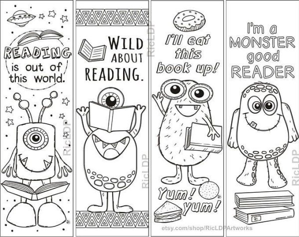 Закладки для книг рисовать