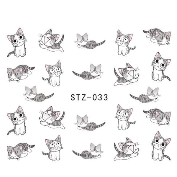 Наклейки маленькие котики много