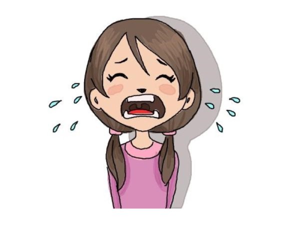 Плачущая девочка рисунок