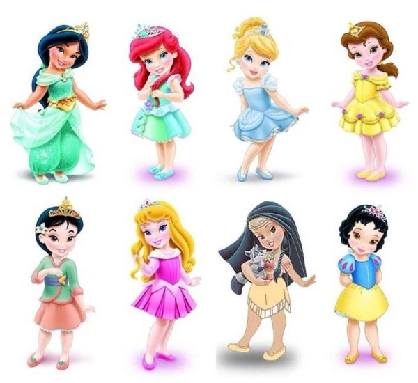 Диснеевские малыши принцессы