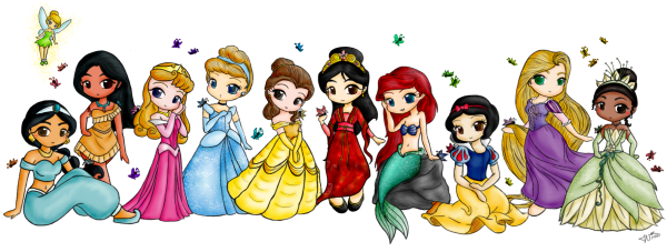 Принцессы Дисней милые маленькие