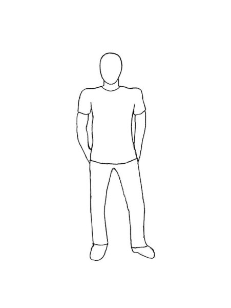 Рисунок человека в полный рост