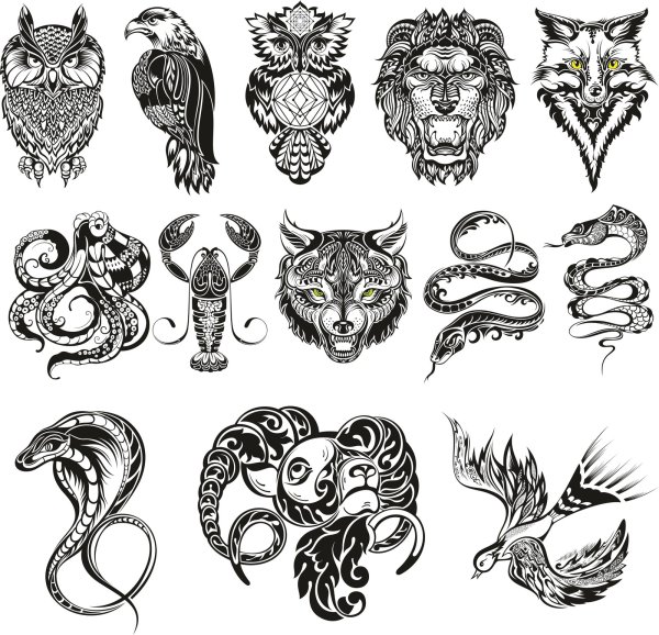 Тигр с оскалом трайбл