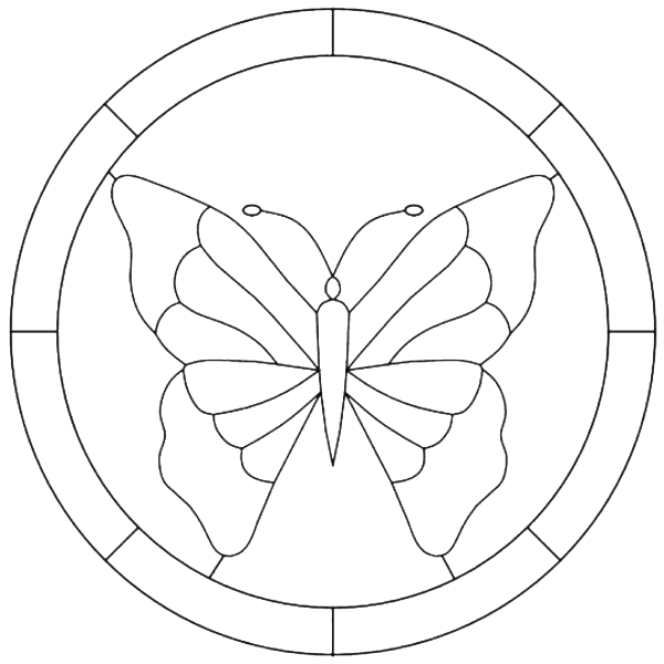 Трафарет для витража для детей