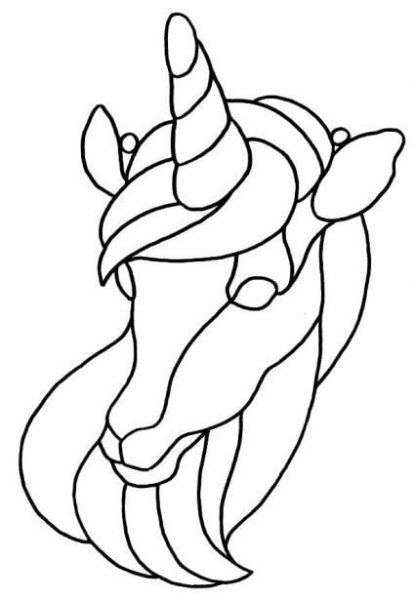 Трафарет для витража для детей