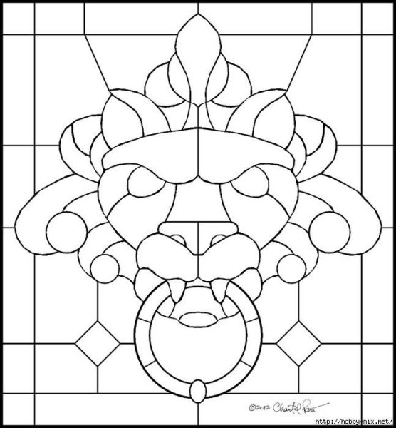 Витраж схемы рисунка