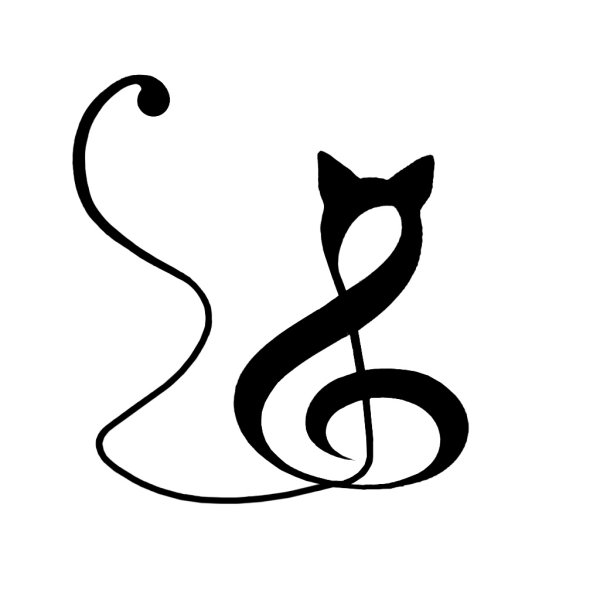 Кошечка тату эскиз