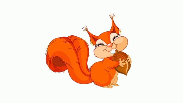 Белочки мультяшные