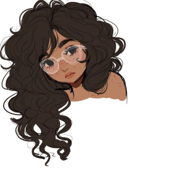 Кудрявая девушка