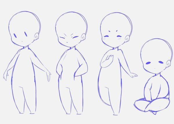 Чиби туториал мальчик