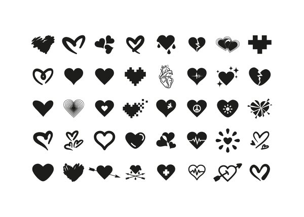 Маленькие рисунки для срисовки сердце