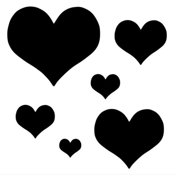 Сердце контур маленькое