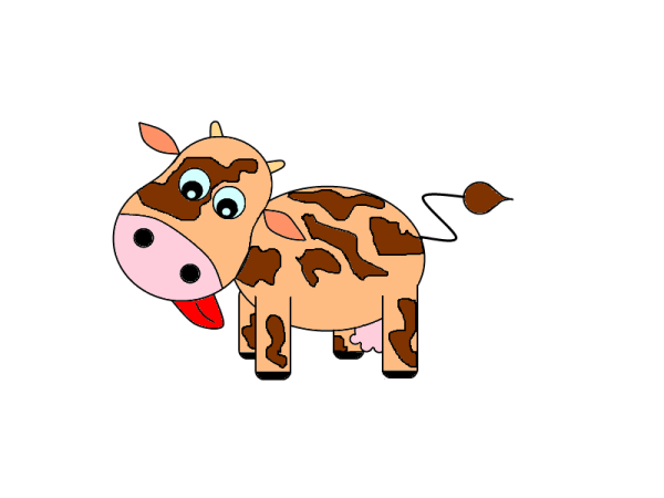 Бычок мультяшный