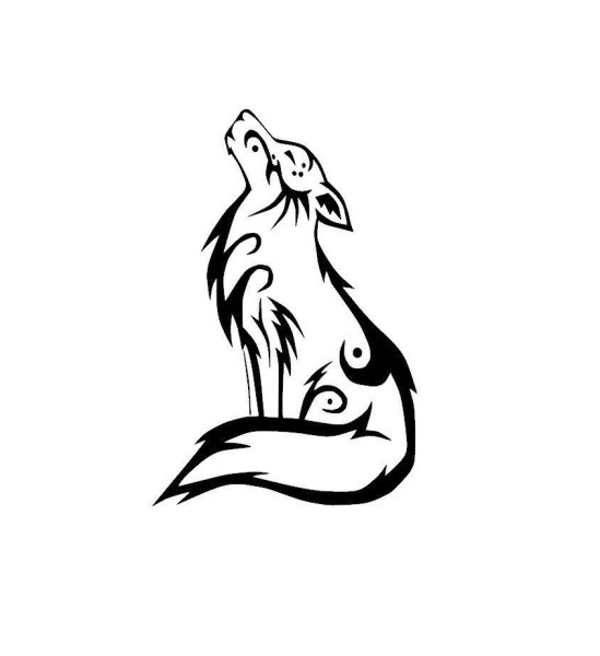 Голова волка маленькая