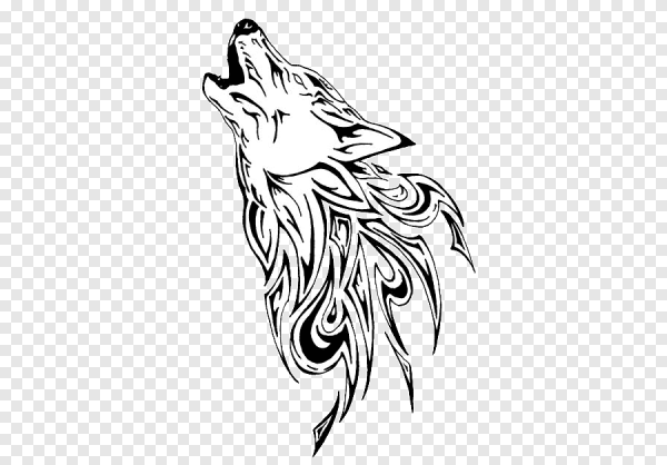 Раскраска волк