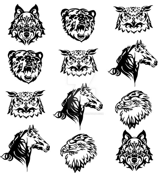 Тату лисы эскизы