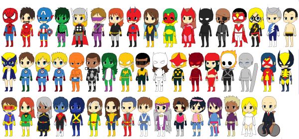 Чиби Супергерои Марвел