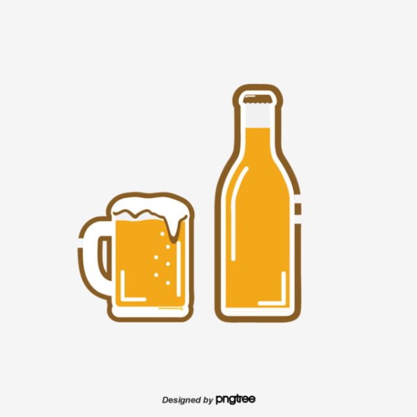 Бутылка пива для срисовки