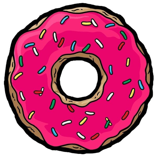 Растровое изображение пончика