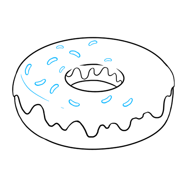 Раскраска пончик