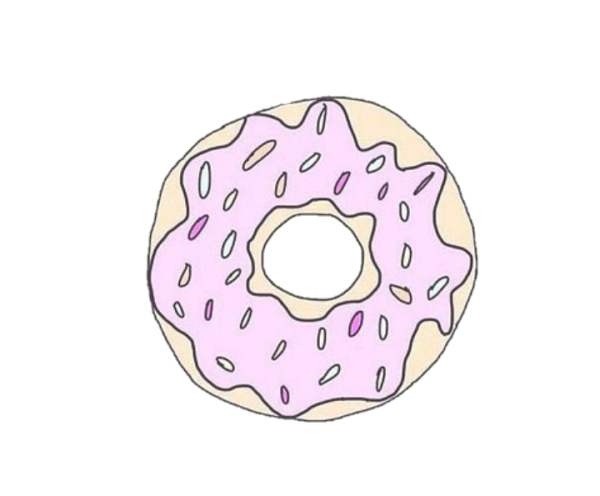 Срисовки лёгкие пончик