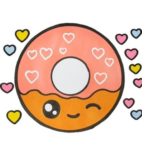 Милые пончики срисовывать