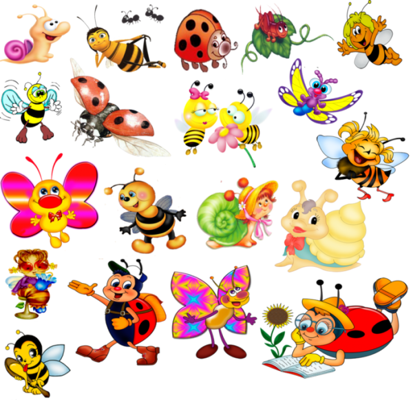 Мультяшные насекомые