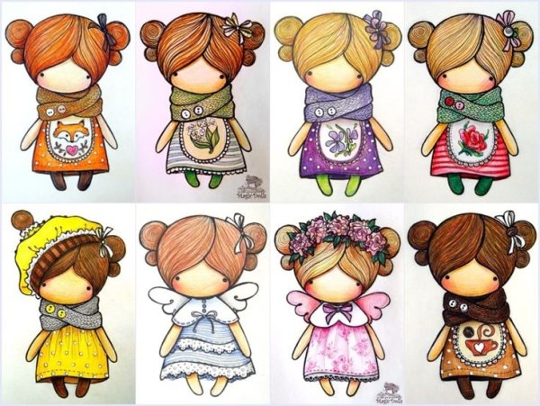 Нарисовать куколку