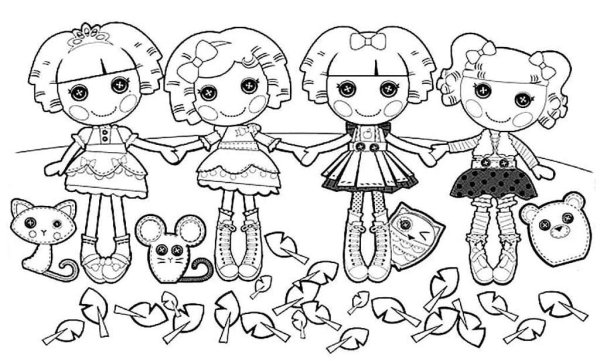 Лалалупси раскраска