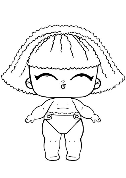 Раскраска кукла