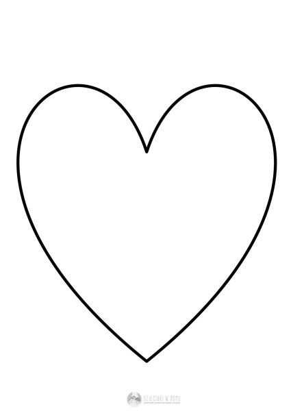 Сердце трафарет