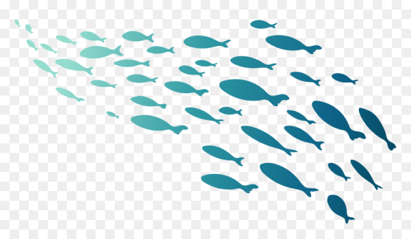 Косяк рыб вектор