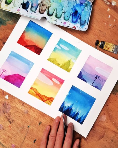 Идеи для рисования красками