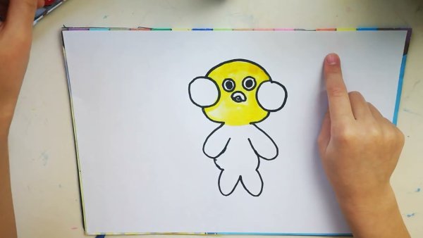 Уточка лалафанфан срисовать