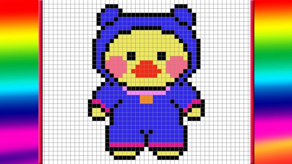 Рисунки по клеточкам утаяка лалафанфанфан