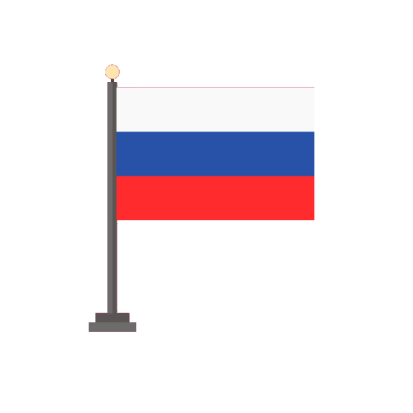 Флаг на белом фоне