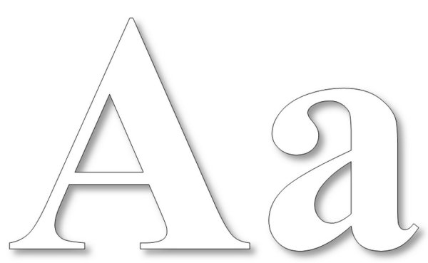 Печатная буква а большая и маленькая