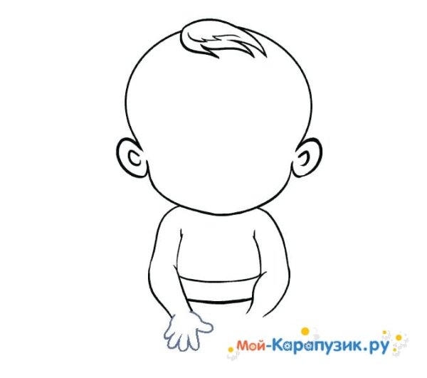 Нарисовать ребенка карандашом для детей