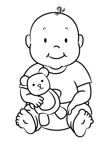 Малыш раскраска. Для мальчиков