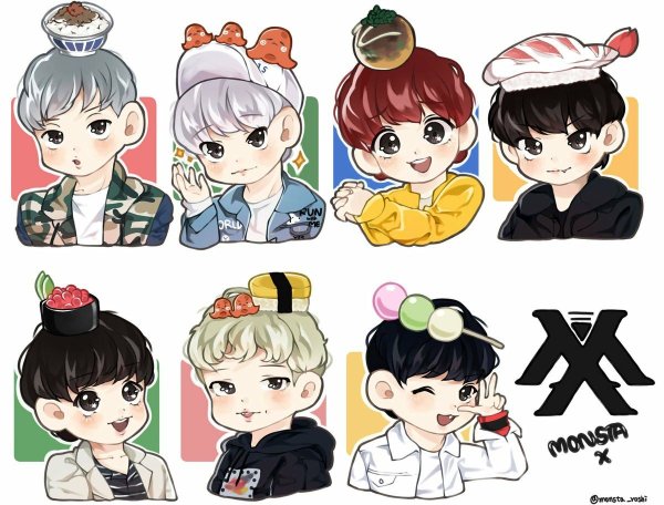 Наклейки монста х