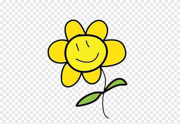 Смайлик цветочек
