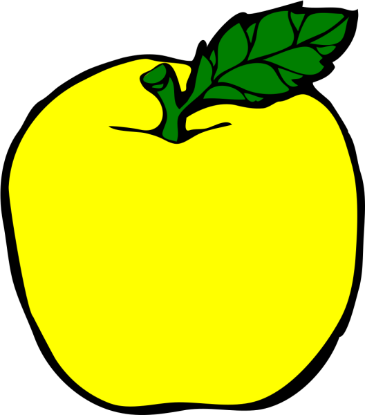 Яблоки желтого цвета для детей