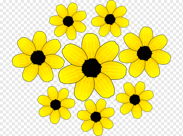 Яркие цветы для вырезания